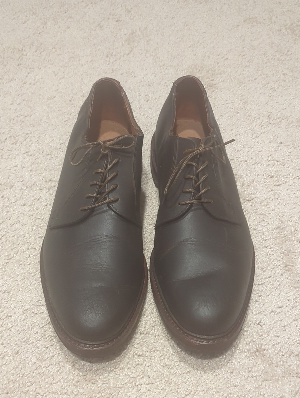 Allen Edmonds Derby Brown Shoes 12.5 C